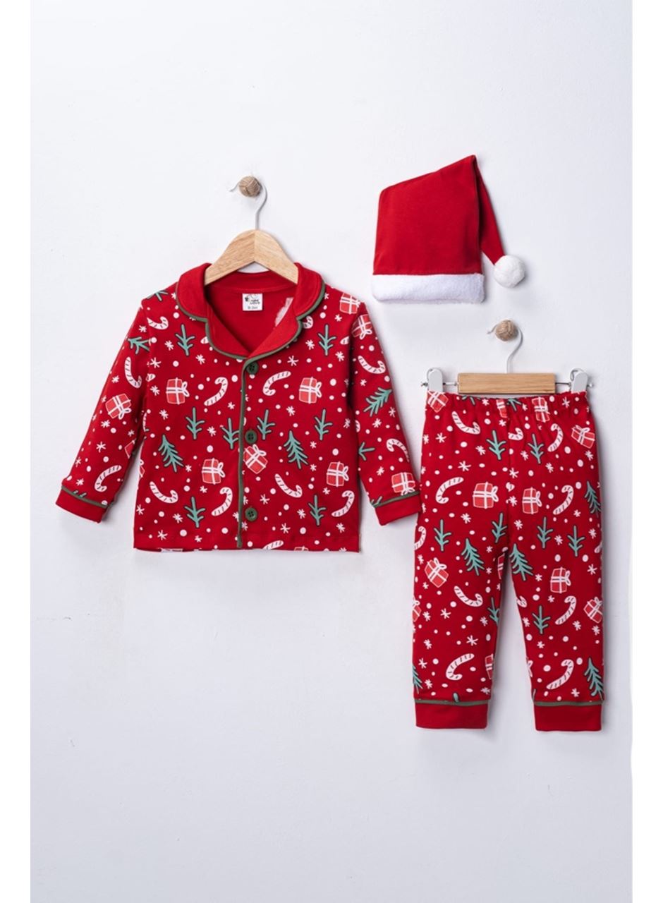 444903 ÇAM AĞACI BASKILI PİJAMA UNİSX