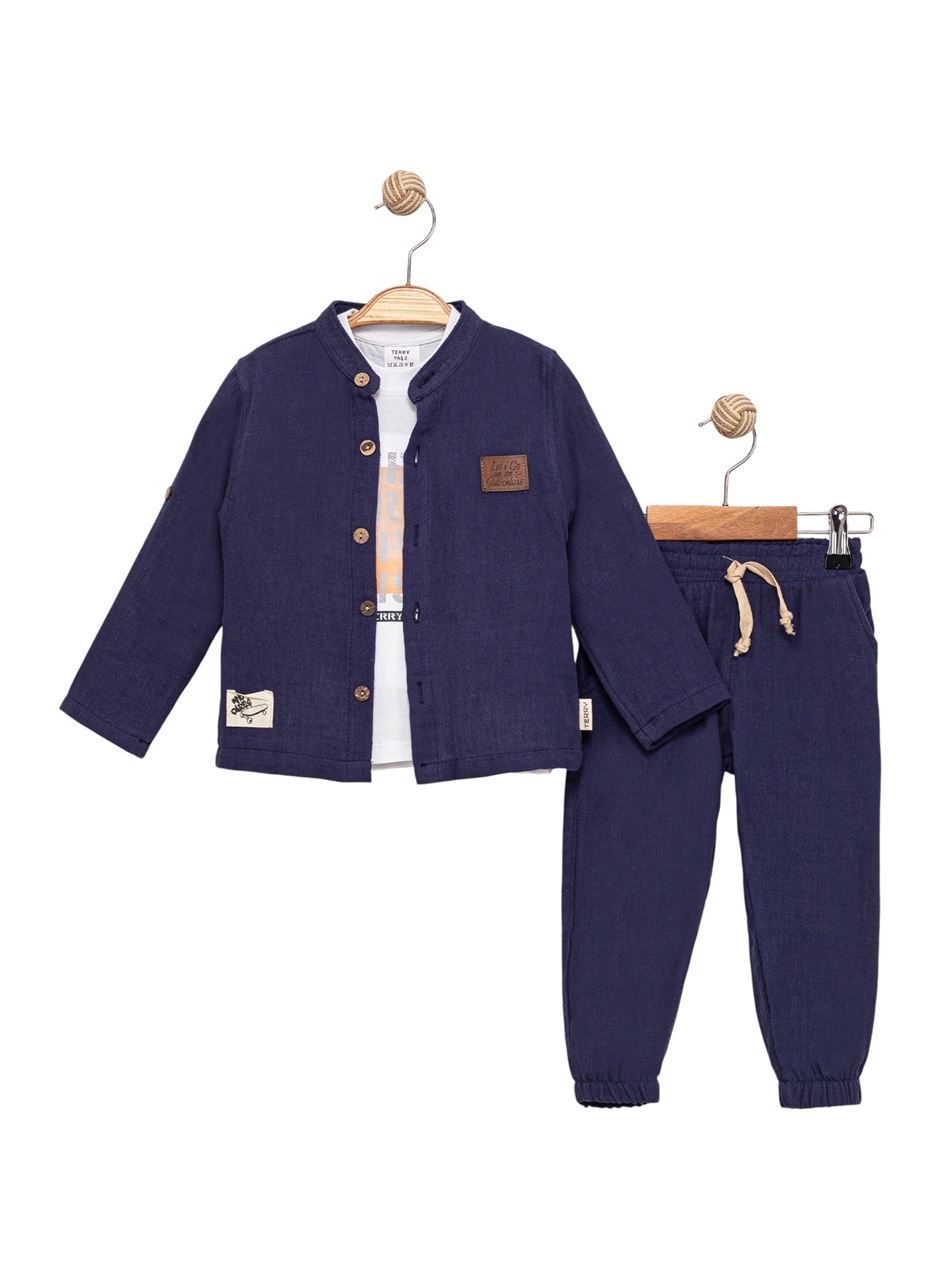 442925 GÖMLEKLİ ÜÇLÜ TAKIM 2Y,3Y,4Y,5Y LACİ