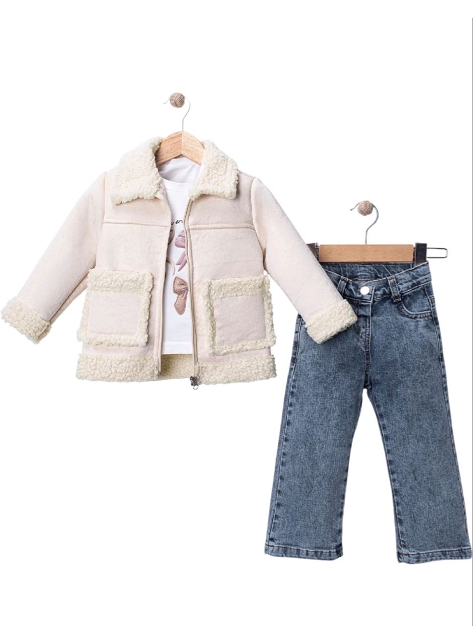 445507 KUZU MONTLU KIZ TAKIM 2Y,3Y,4Y,5Y