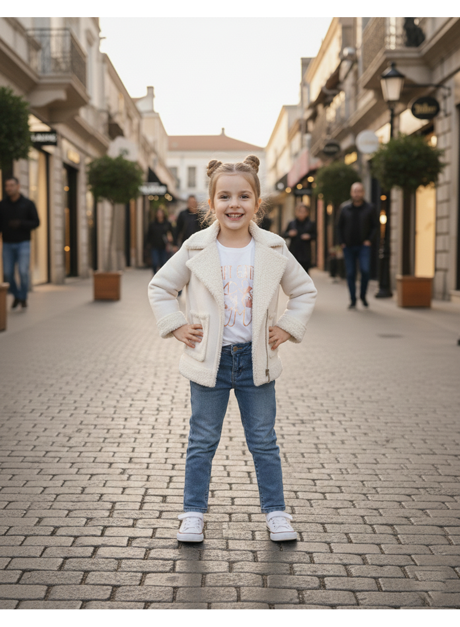 445507 KUZU MONTLU KIZ TAKIM 2Y,3Y,4Y,5Y