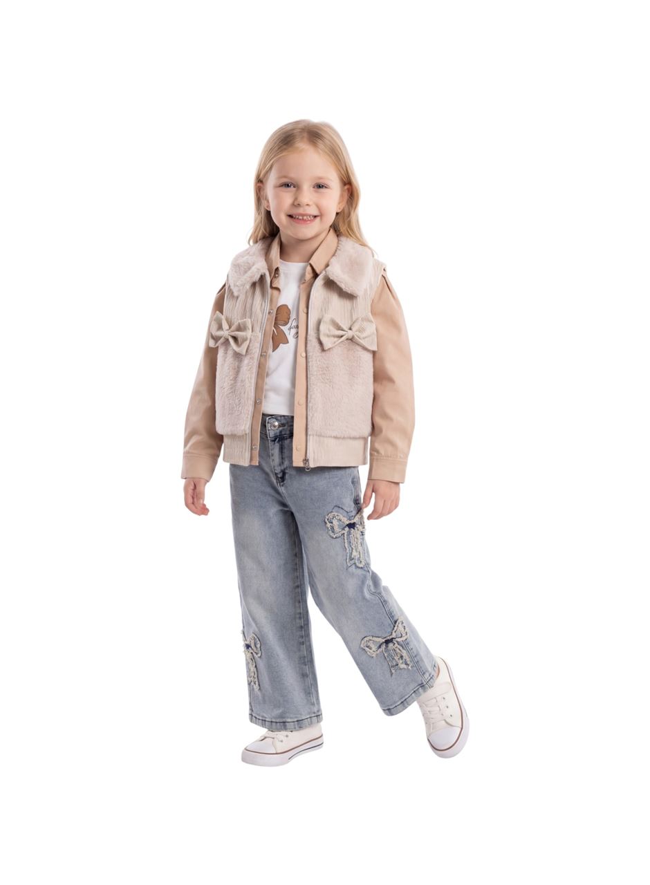 447251 DONİNO PELUŞLU KIZ GÖMLEKLİ 4 LÜ TK 9Y,10Y,11Y,12Y