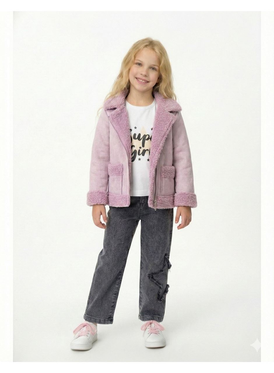 445507 KUZU MONTLU KIZ TAKIM 2Y,3Y,4Y,5Y Kız