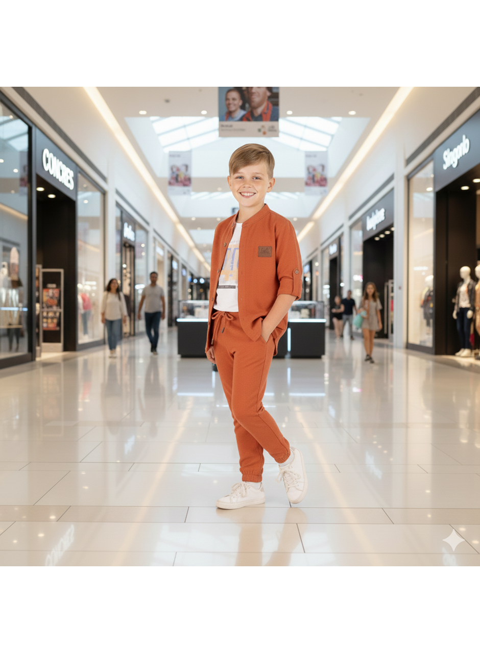 442925 GÖMLEKLİ ÜÇLÜ TAKIM 2Y,3Y,4Y,5Y