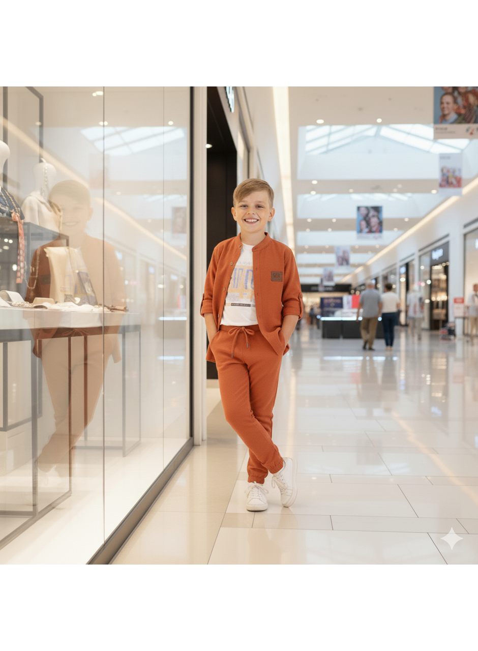 442925 GÖMLEKLİ ÜÇLÜ TAKIM 2Y,3Y,4Y,5Y