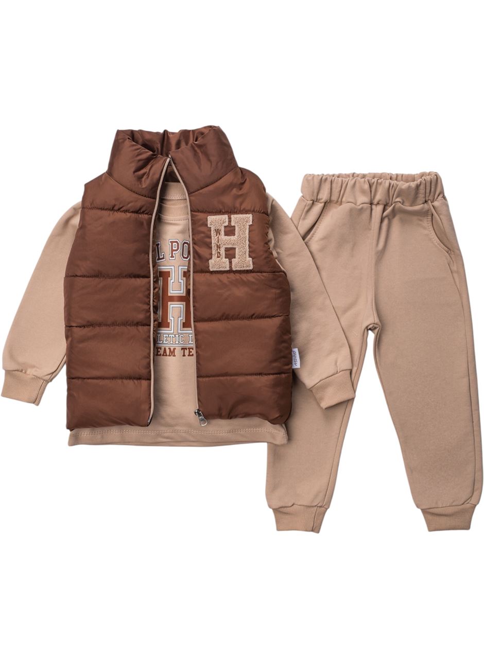 447057 YELEKLİ ÜÇLÜ TAKIM 9 Ay,12 Ay,18 Ay,2Y Erkek