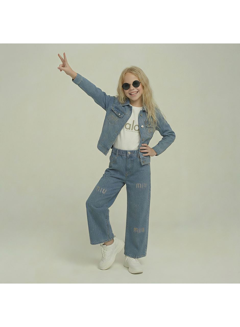 443428 MIU NAKIŞLI TAŞLI KIZ 3 LÜ TAKIM 6Y,7Y,8Y,9Y Kız