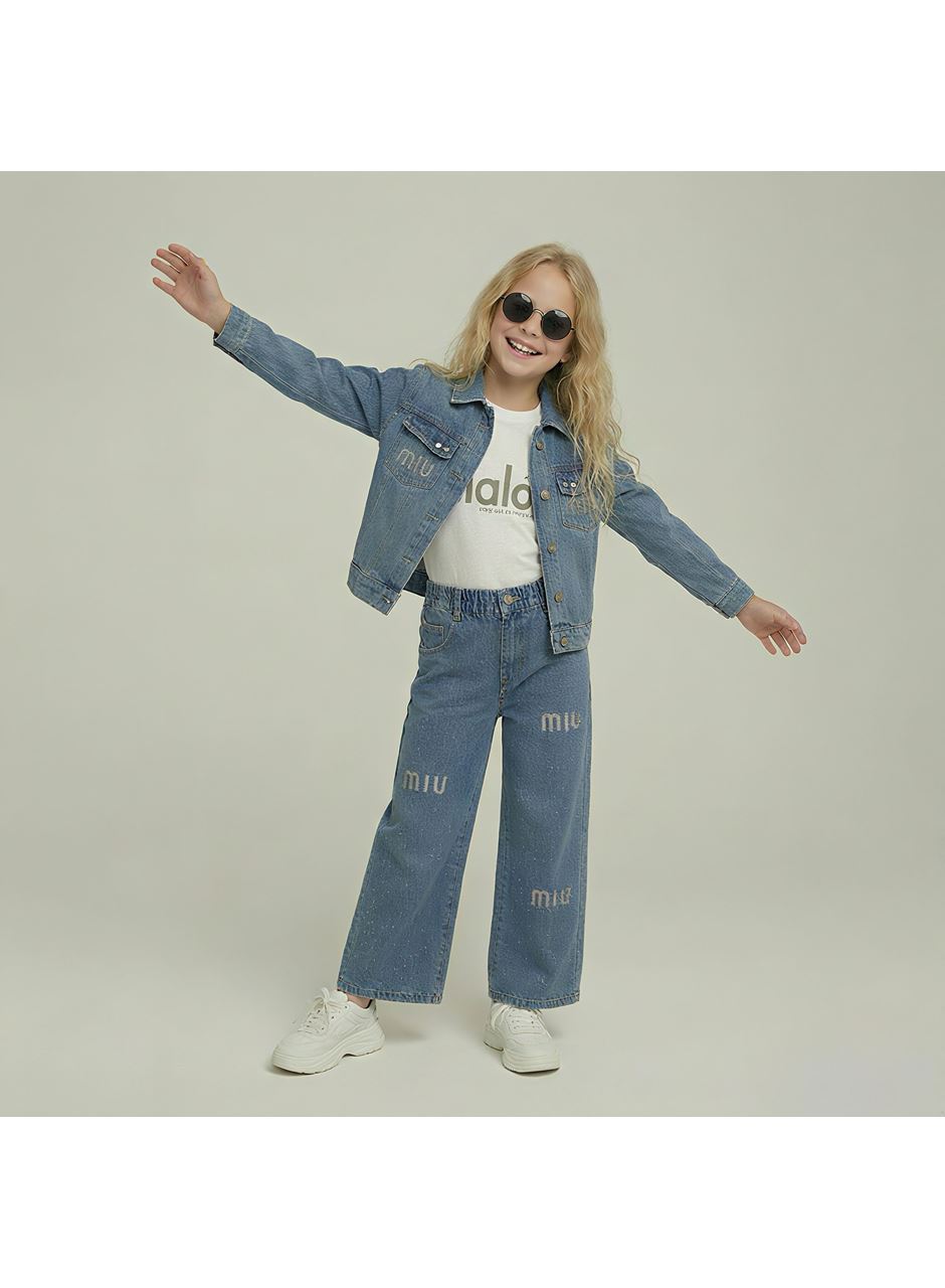 443428 MIU NAKIŞLI TAŞLI KIZ 3 LÜ TAKIM 6Y,7Y,8Y,9Y Kız