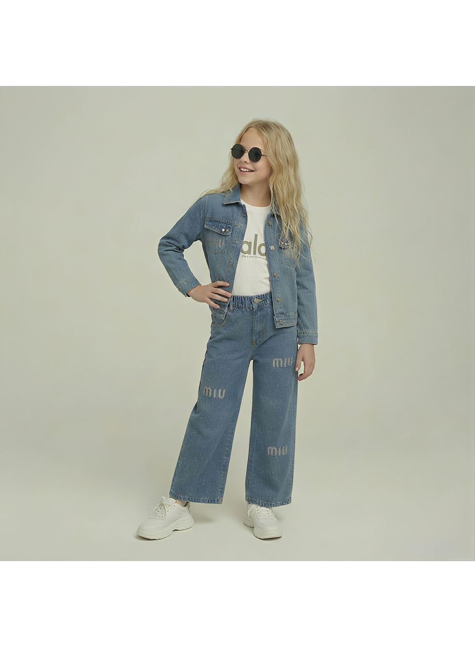 443428 MIU NAKIŞLI TAŞLI KIZ 3 LÜ TAKIM 6Y,7Y,8Y,9Y Kız