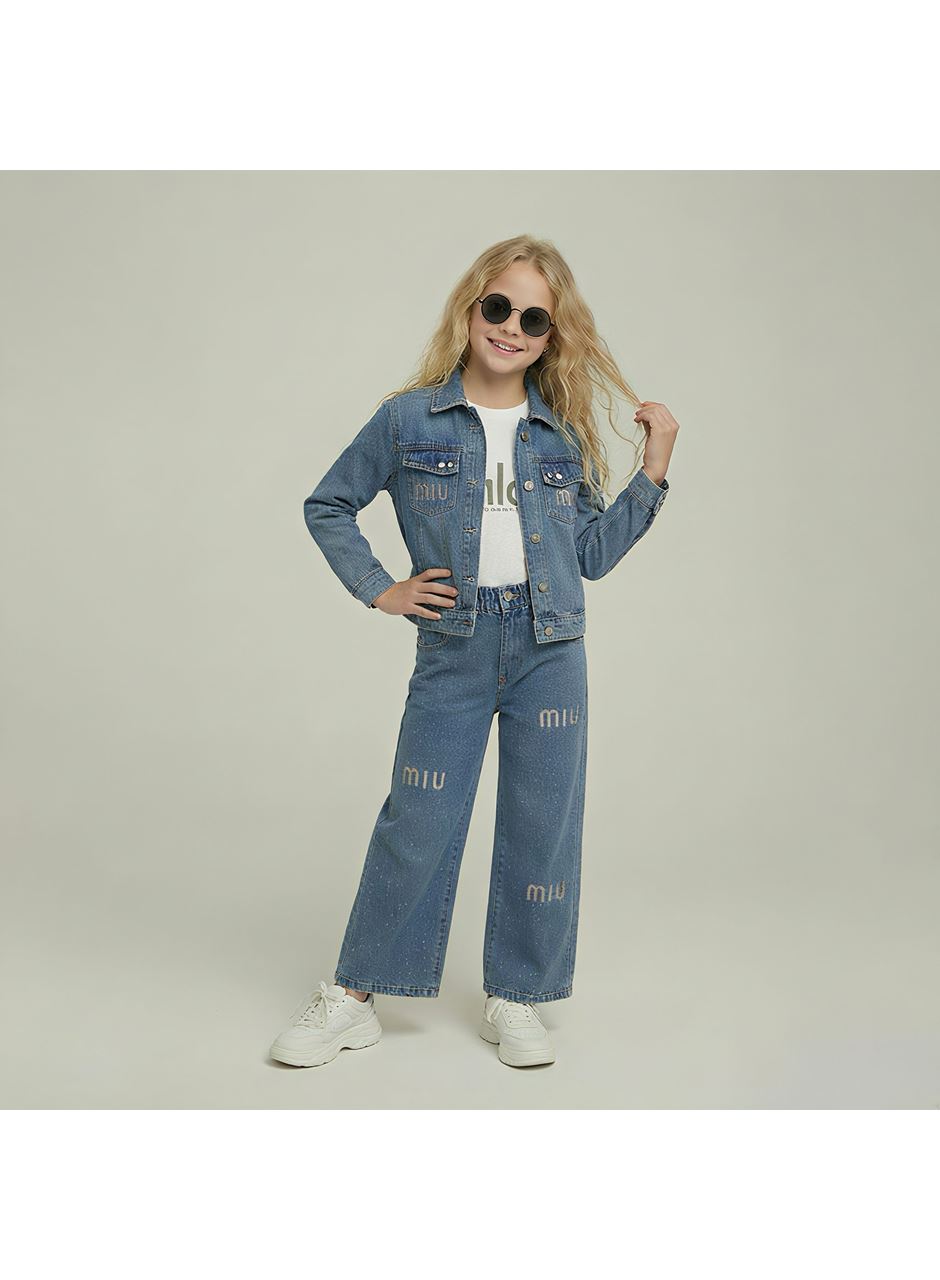 443428 MIU NAKIŞLI TAŞLI KIZ 3 LÜ TAKIM 6Y,7Y,8Y,9Y Kız