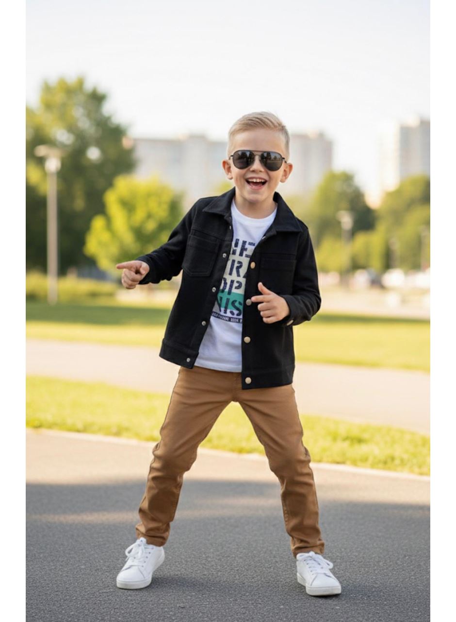 GÖMLEKLİ T SHİRTLÜ PANTALONLU TAKIM