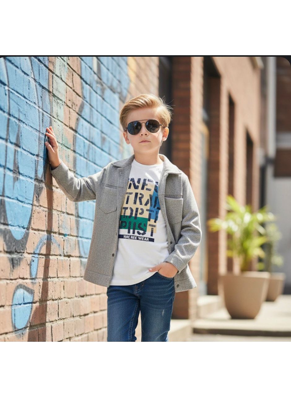 443571 ERKEK ÇOCUK İKİLİ TAKIM FÜME 9-12