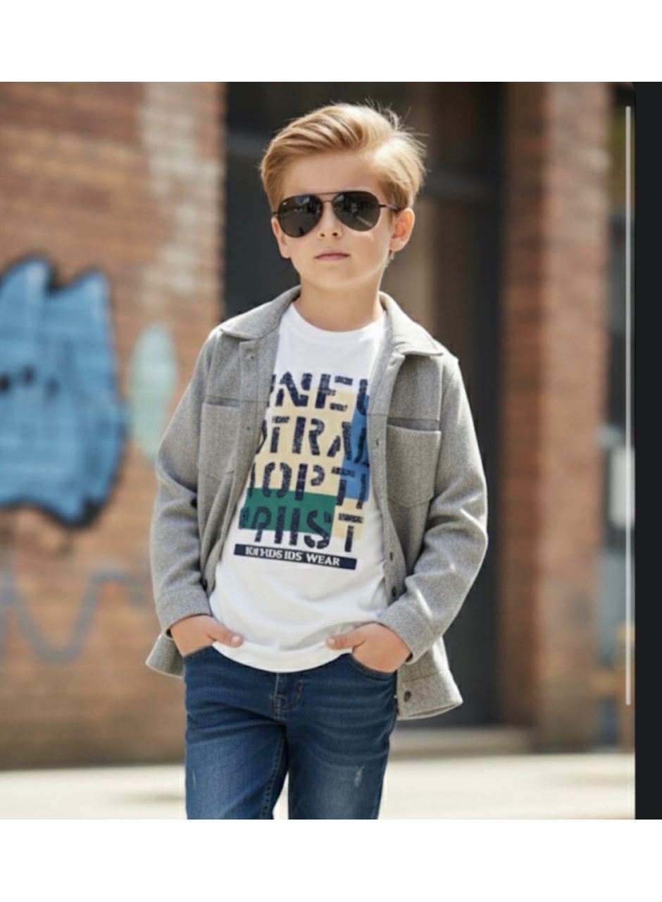 443571 ERKEK ÇOCUK İKİLİ TAKIM FÜME 9-12