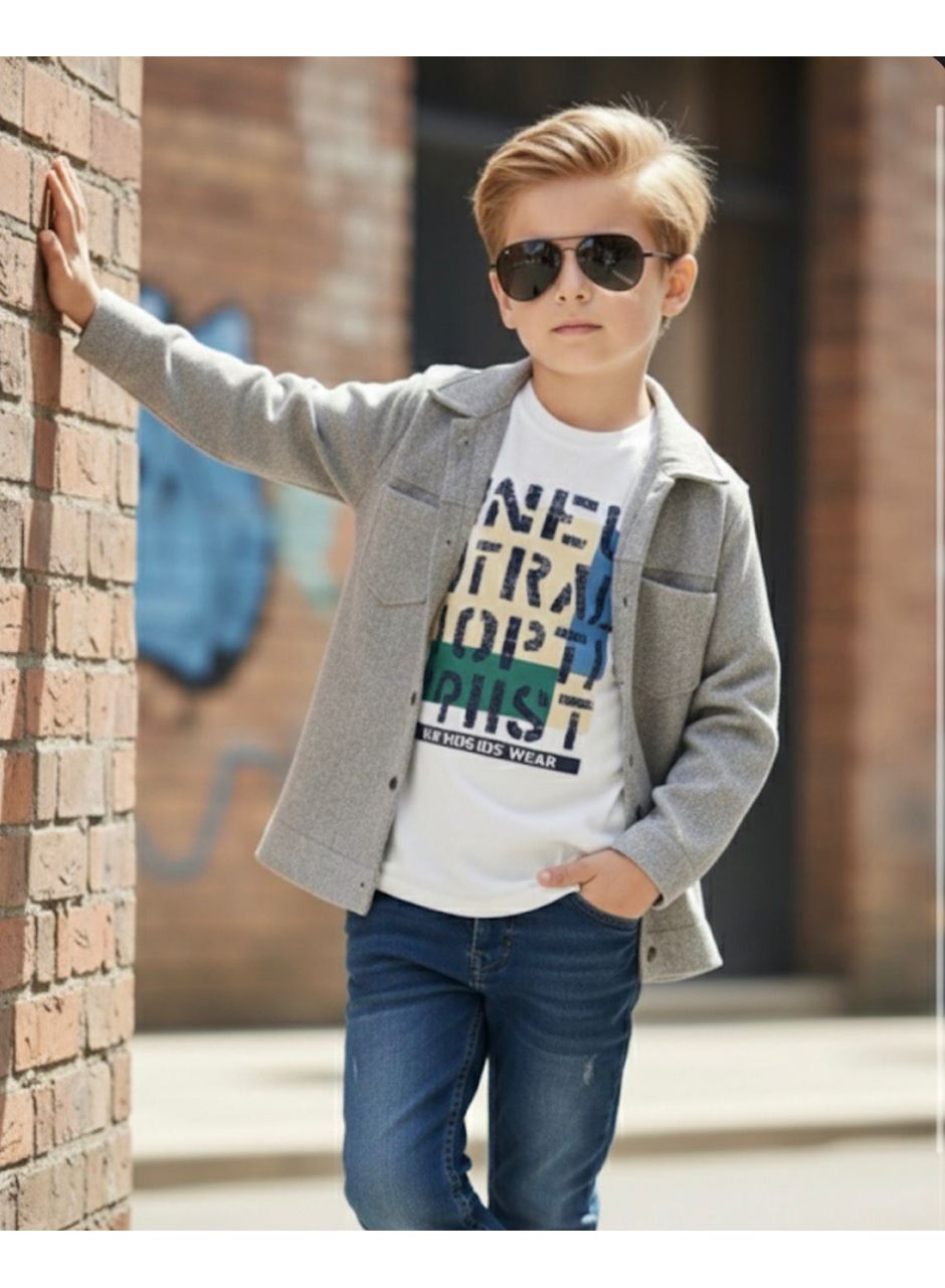 443571 ERKEK ÇOCUK İKİLİ TAKIM FÜME 9-12