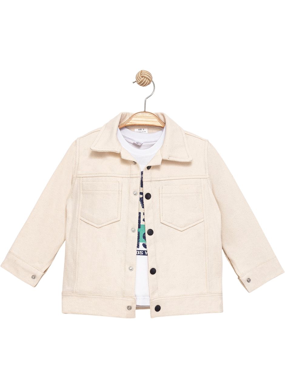 443571 ERKEK ÇOCUK İKİLİ TAKIM EKRU 9-12