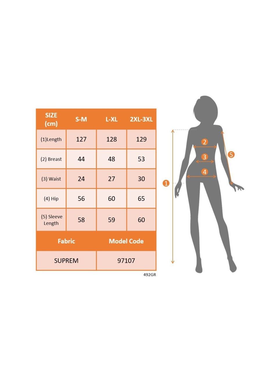 Kadın Uzun Kollu Kruvaze Yakalı çiçek Desenli Maksi Süprem Elbise