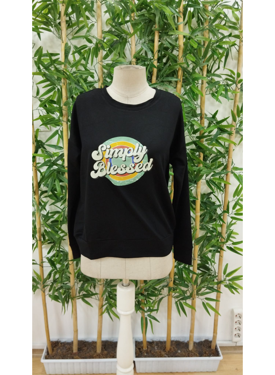 Kadın Uzun Kollu Bisiklet Yaka Viskon Iki Iplik Bluz