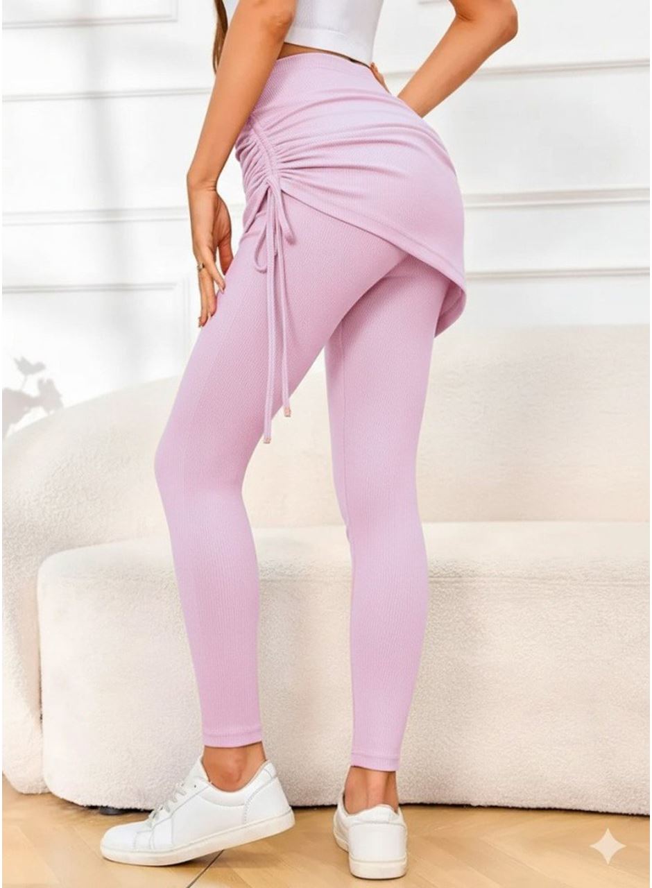 Kadın Yüksek Bel Yandan Büzgülü Alttan Uzun Kaşkorse Tayt Etek