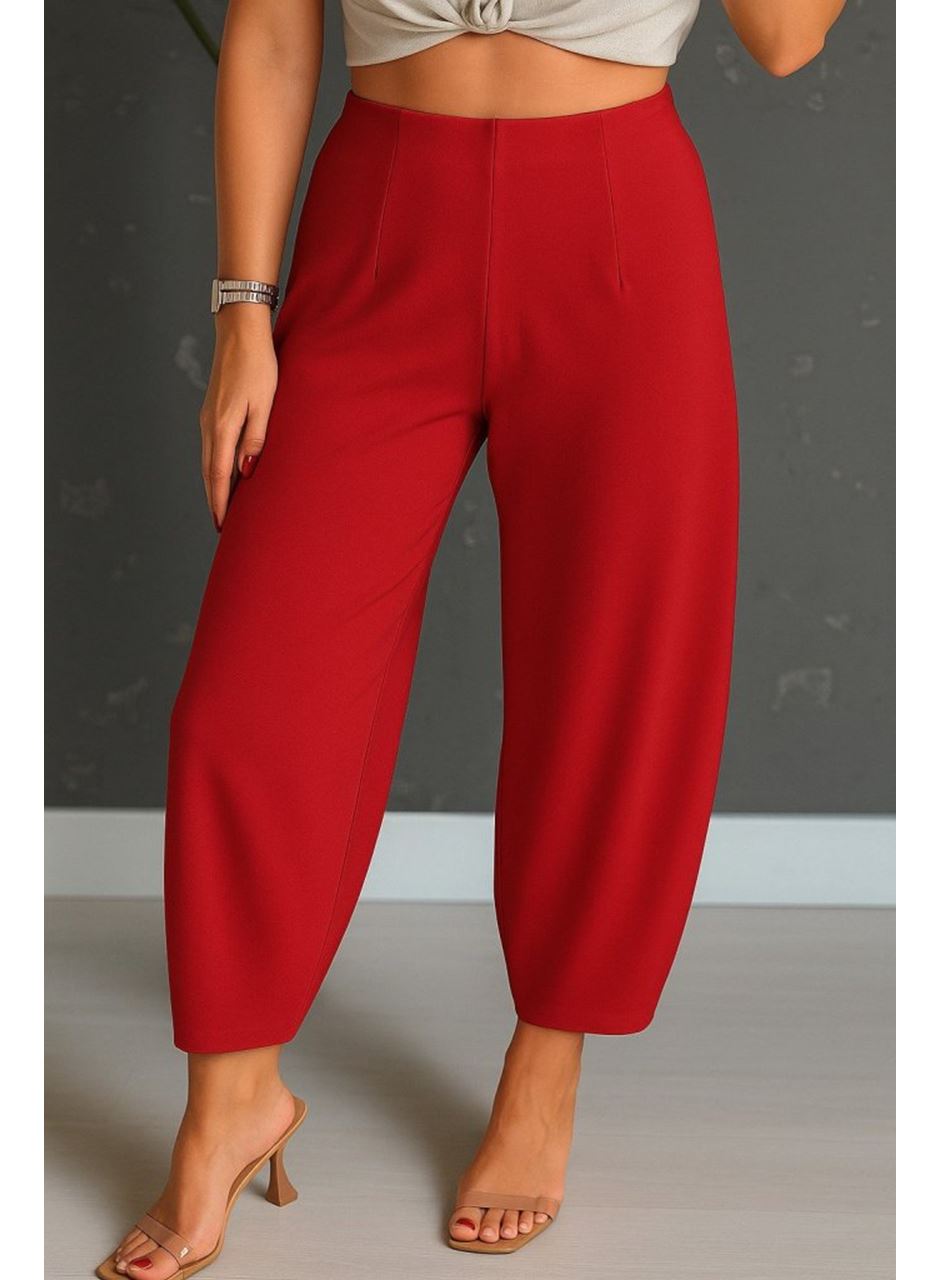 Kadın Yüksek Bel Krep Pantolon