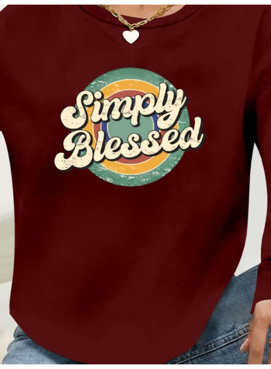 Kadın Uzun Kollu Bisiklet Yaka Viskon Iki Iplik Bluz