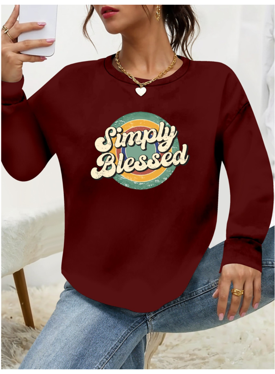 Kadın Uzun Kollu Bisiklet Yaka Viskon Iki Iplik Bluz