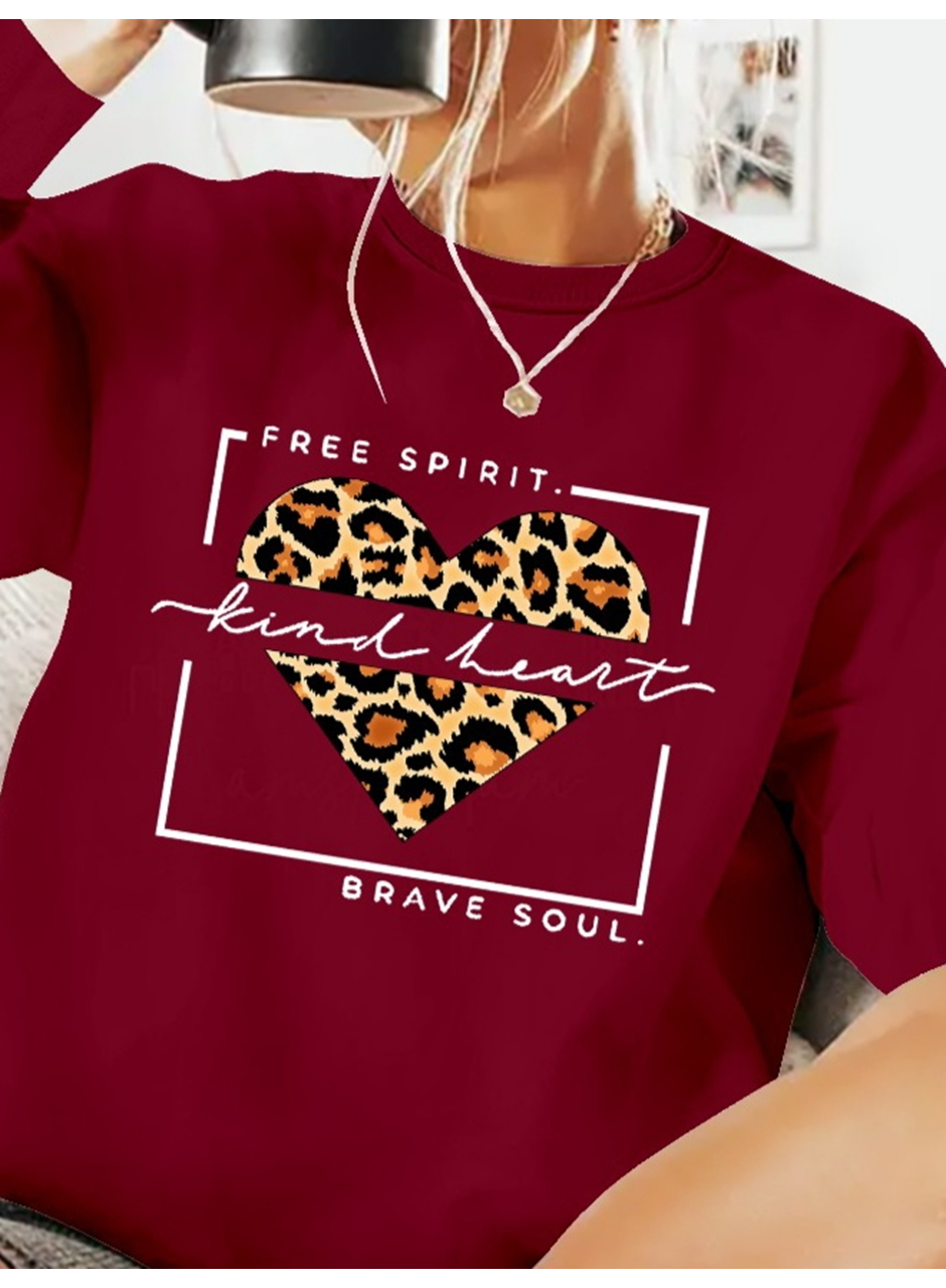 Kadın Uzun Kollu Bisiklet Yaka Desenli Viskon Iki Iplik Bluz