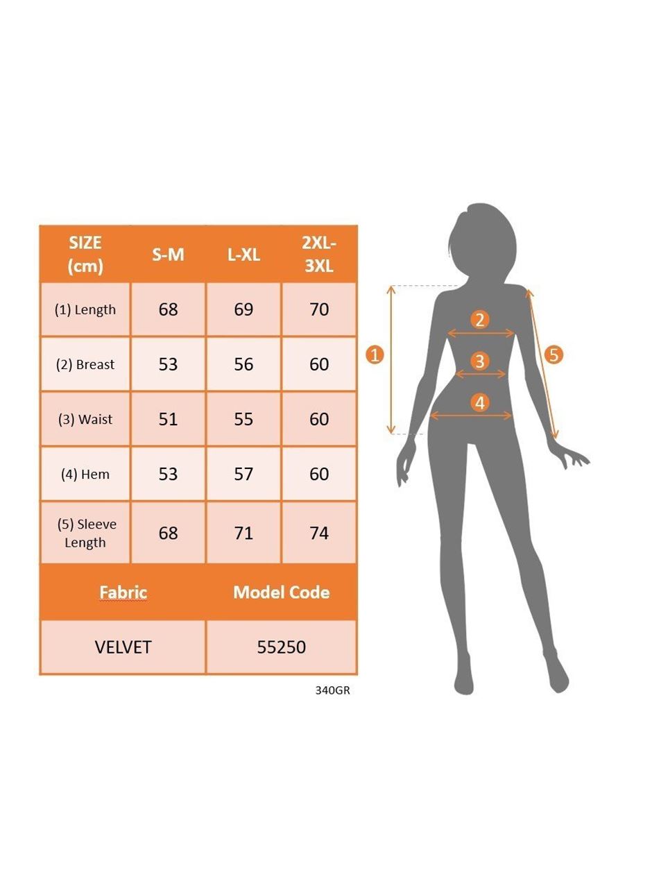 Kadın Uzun Kollu Balıkçı Yaka Damla Detaylı Kadife Bluz