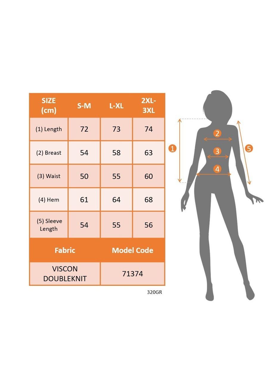 Kadın Uzun Kollu Bisiklet Yaka Viskon Iki Iplik Ve Etek Ucu Trikoton Bluz