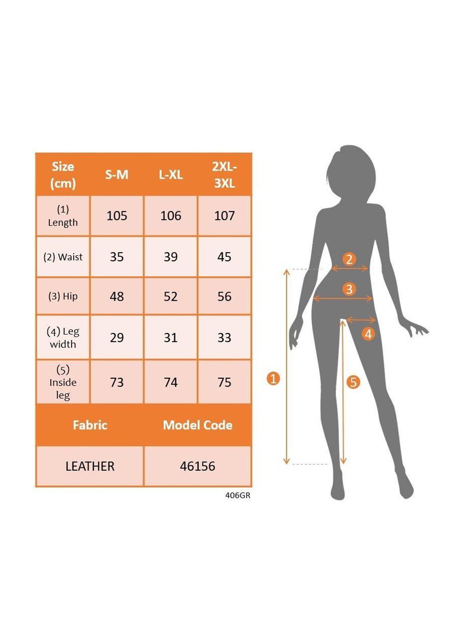 Kadın Yüksek Bel Kuşaklı Deri Pantolon