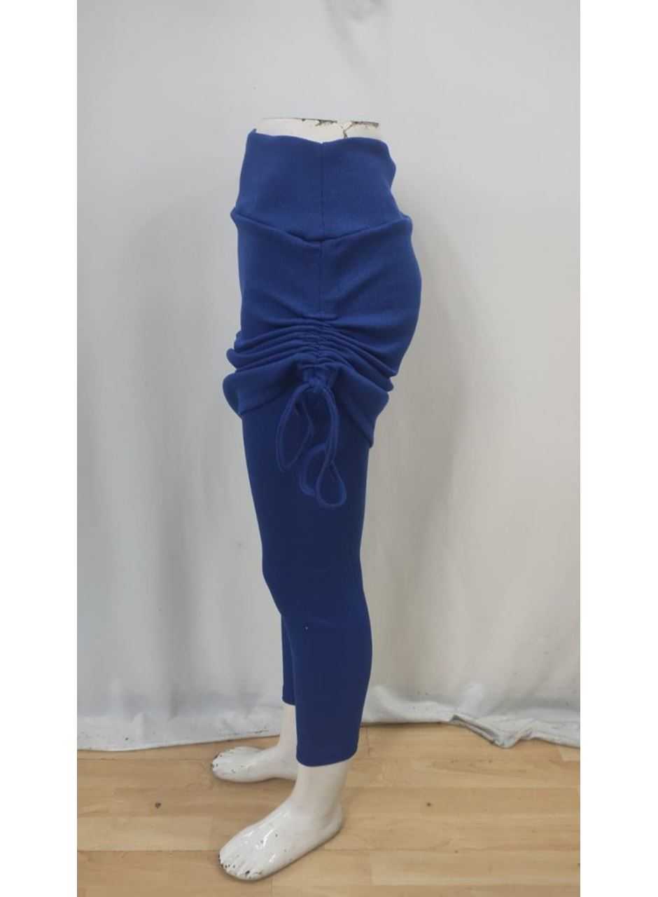 Kadın Yüksek Bel Yandan Büzgülü Alttan Uzun Kaşkorse Tayt Etek