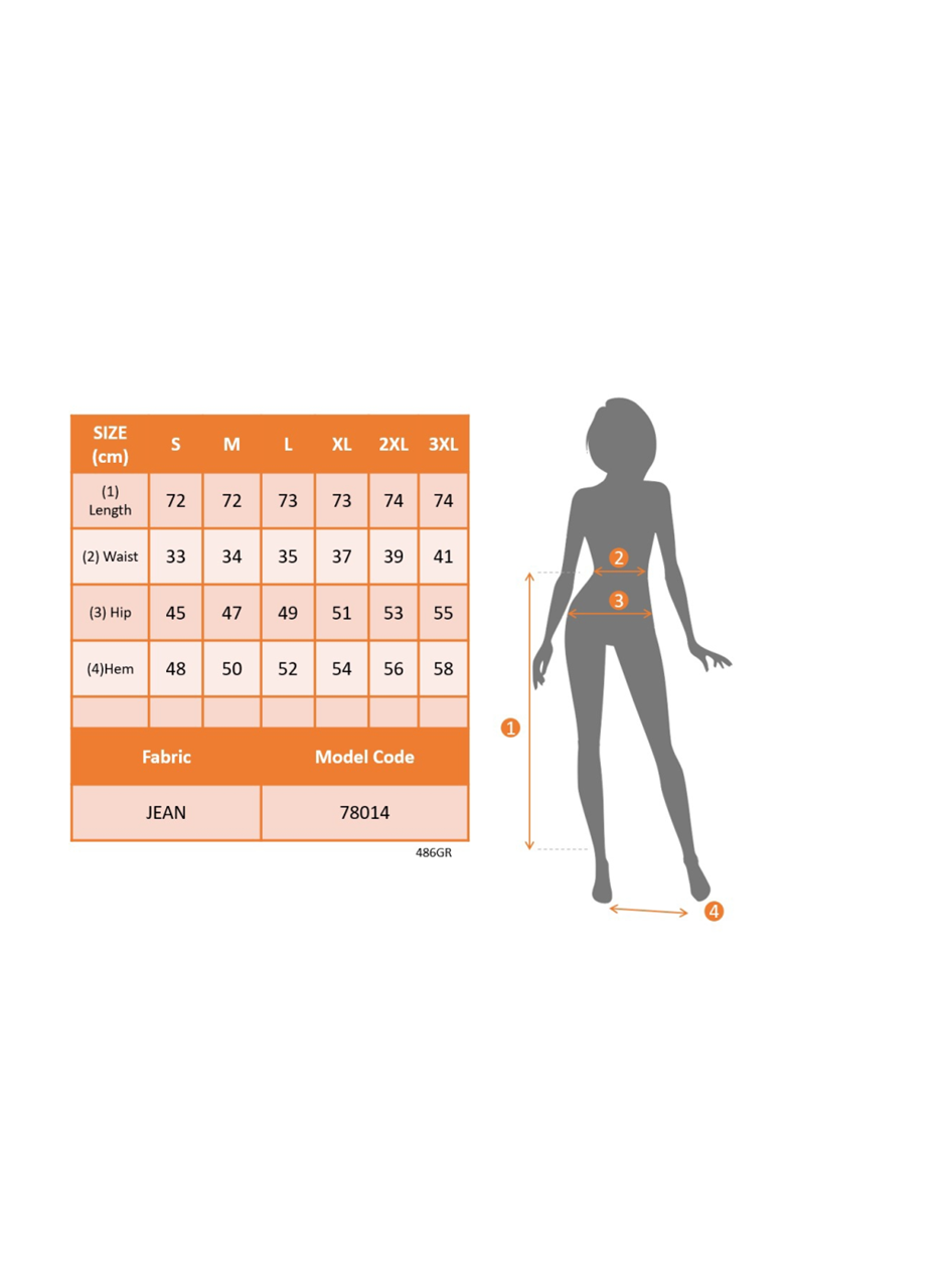 Kadın Yüksek Bel önden Yırtmaçlı Cepli Midi Kot Etek