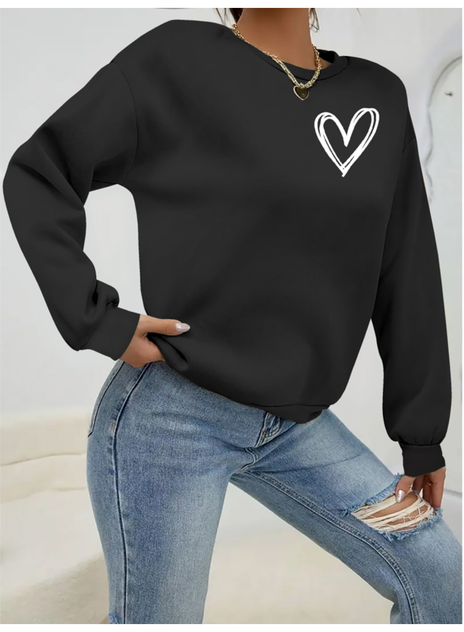 Kadın Uzun Kollu Bisiklet Yaka Viskon Iki Iplik Bluz