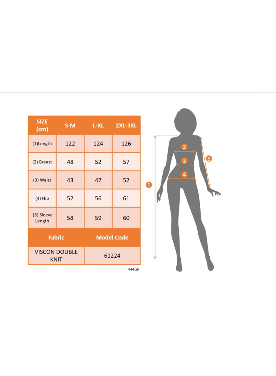 Kadın Uzun Kollu önden Fermuarlı Ithal Krep Elbise