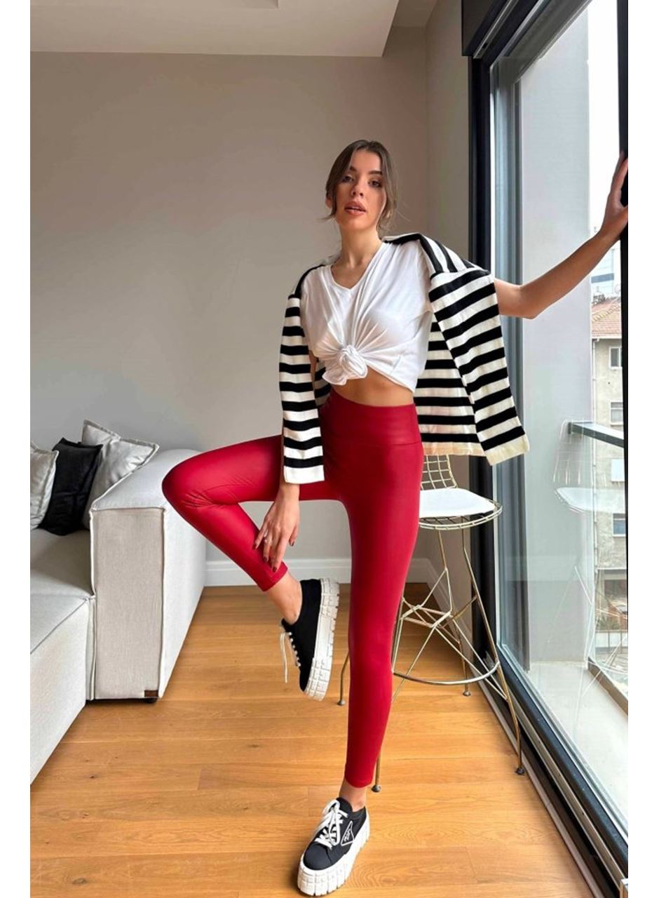 Kadın Yüksek Bel Içi şardonlu Fırsat ürün Toparlayıcı Tayt