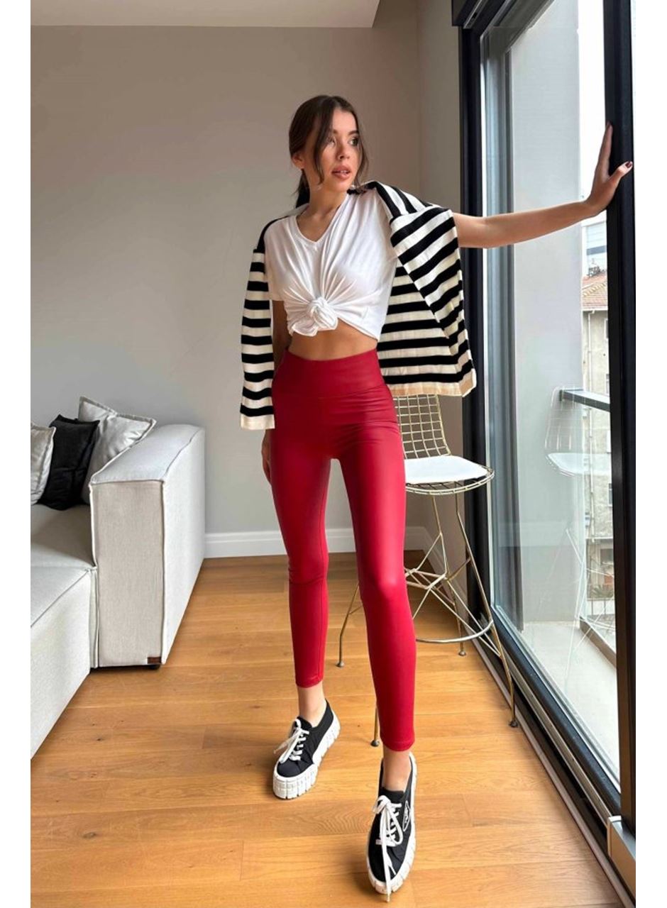 Kadın Yüksek Bel Içi şardonlu Fırsat ürün Toparlayıcı Tayt