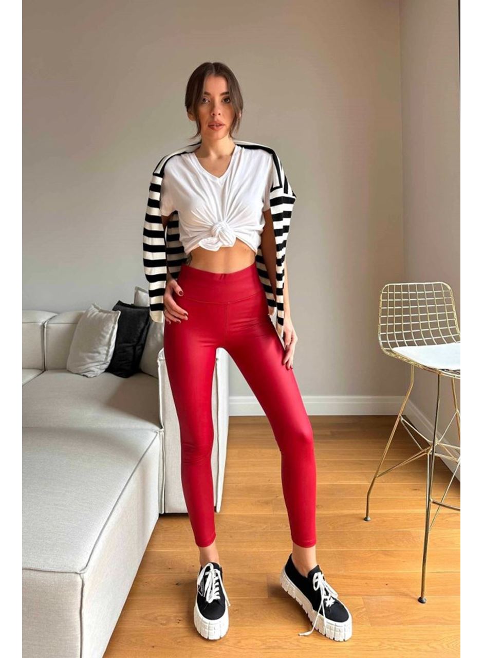 Kadın Yüksek Bel Içi şardonlu Fırsat ürün Toparlayıcı Tayt