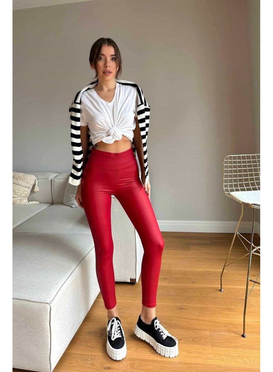 Kadın Yüksek Bel Içi şardonlu Fırsat ürün Toparlayıcı Tayt