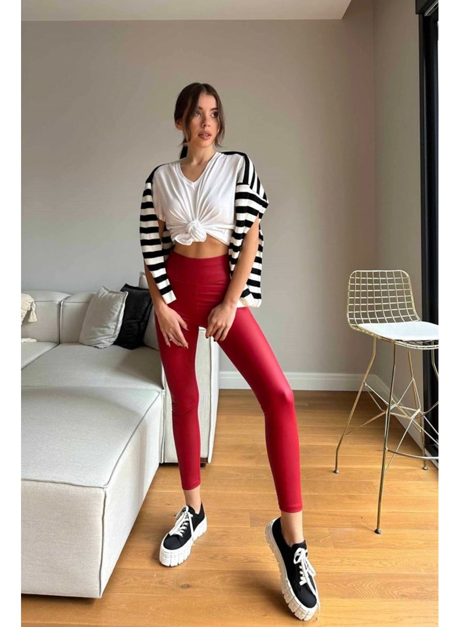 Kadın Yüksek Bel Içi şardonlu Fırsat ürün Toparlayıcı Tayt