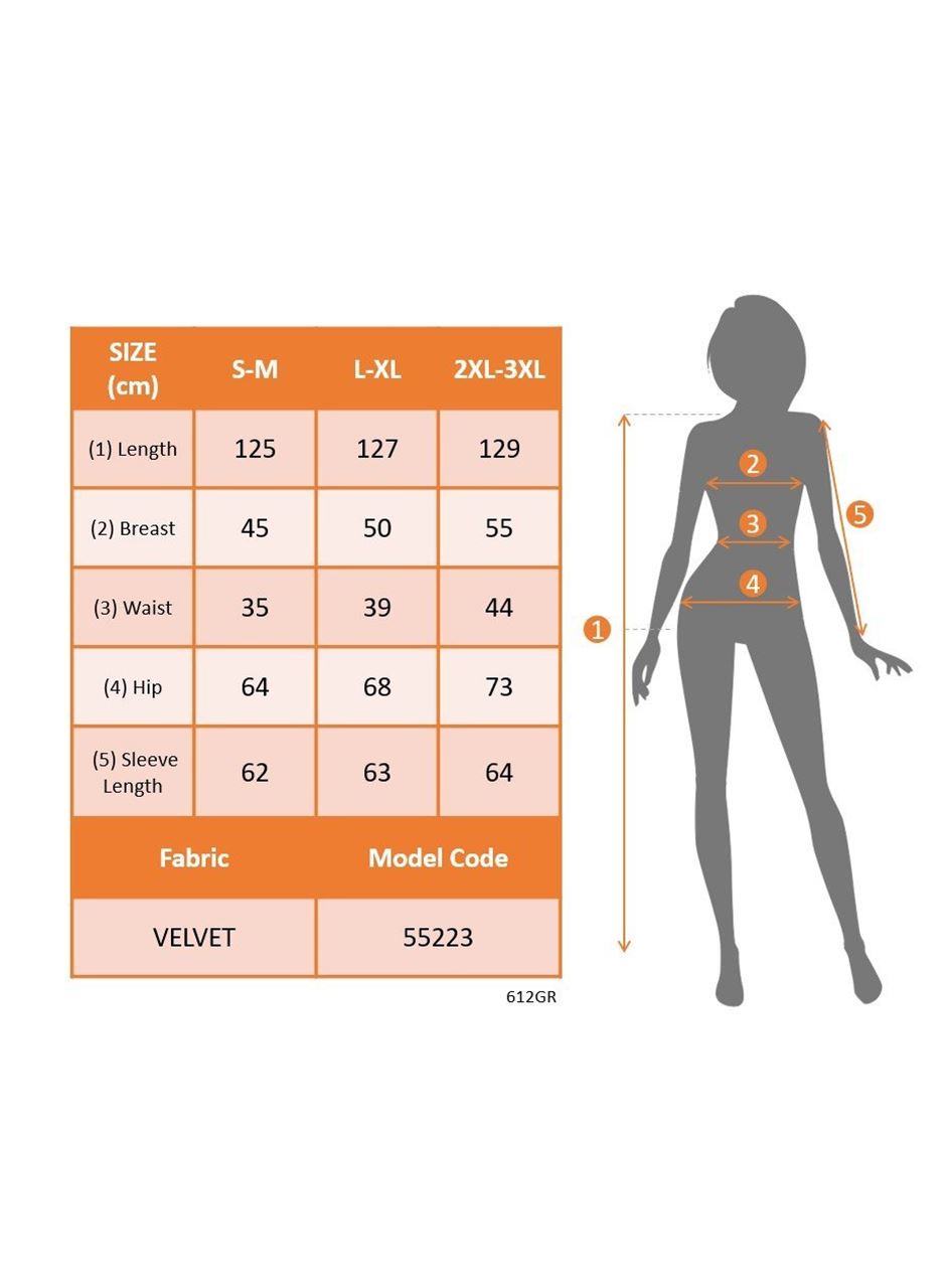 Kadın Uzun Kollu Bisiklet Yaka Midi Kadife Elbise
