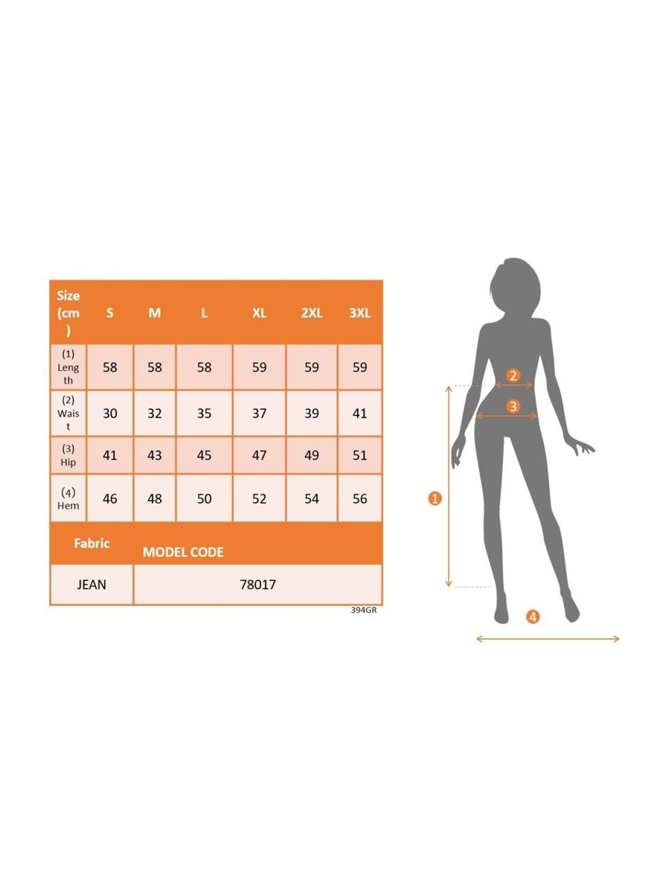 Kadın Elastik Bel Yırtık Kenar Detaylı Kot Etek