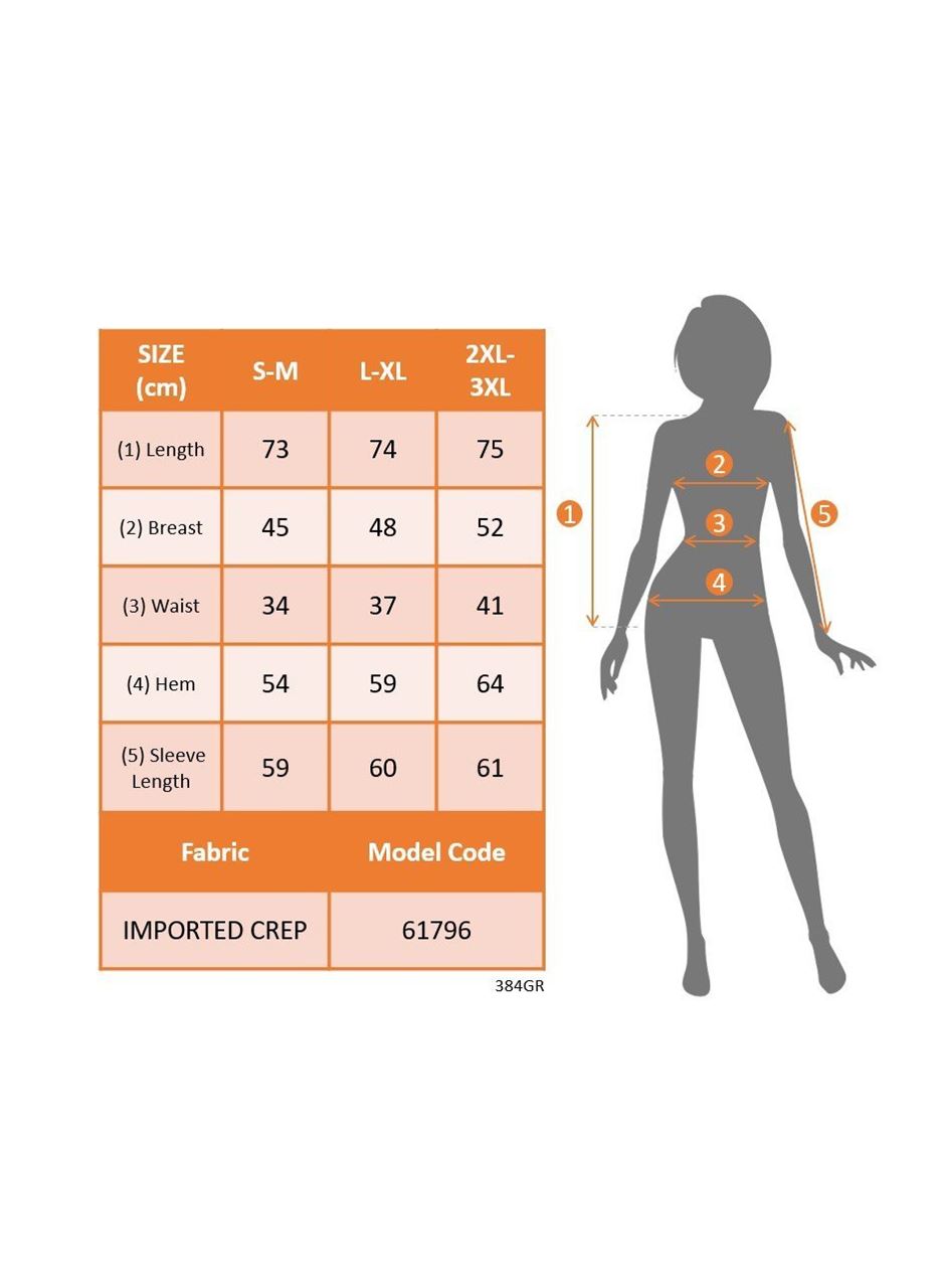 Kadın Uzun Kollu Geometrik Yakalı Belden Oturmalı Ithal Krep Bluz