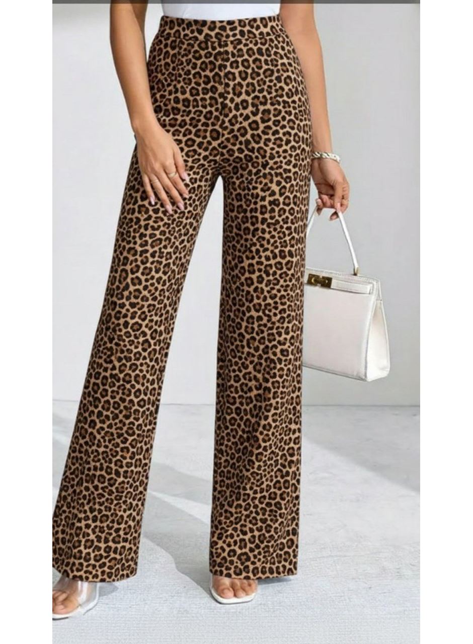 Kadın Yüksek Bel Paçaya Doğru Geniş Dalgıç Pantolon