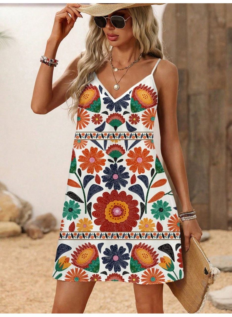 Kadın Ip Askılı V Yakalı Süprem Elbise