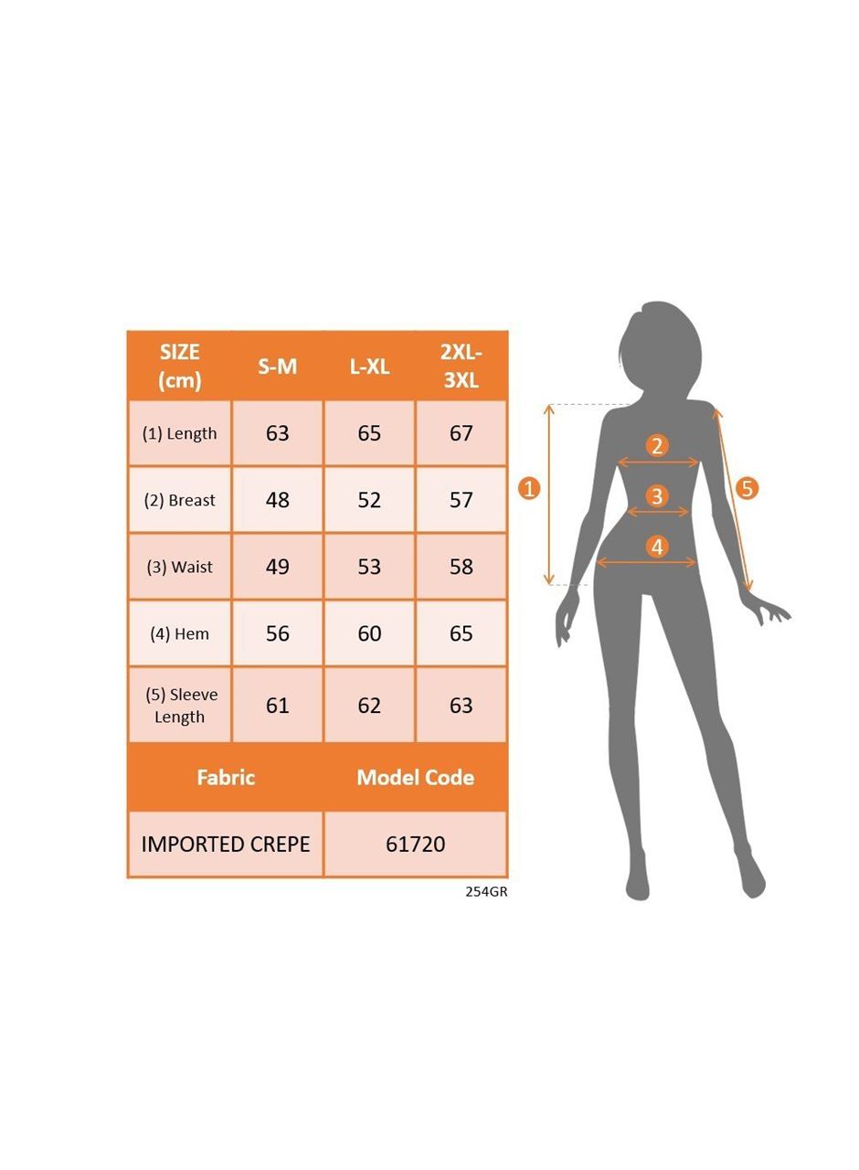 Kadın Uzun Kollu Yuvarlak önden Pileli Ithal Krep Bluz