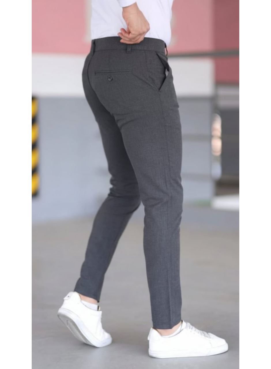 Erkek Slim Fit Likralı Gabardin Pantolon