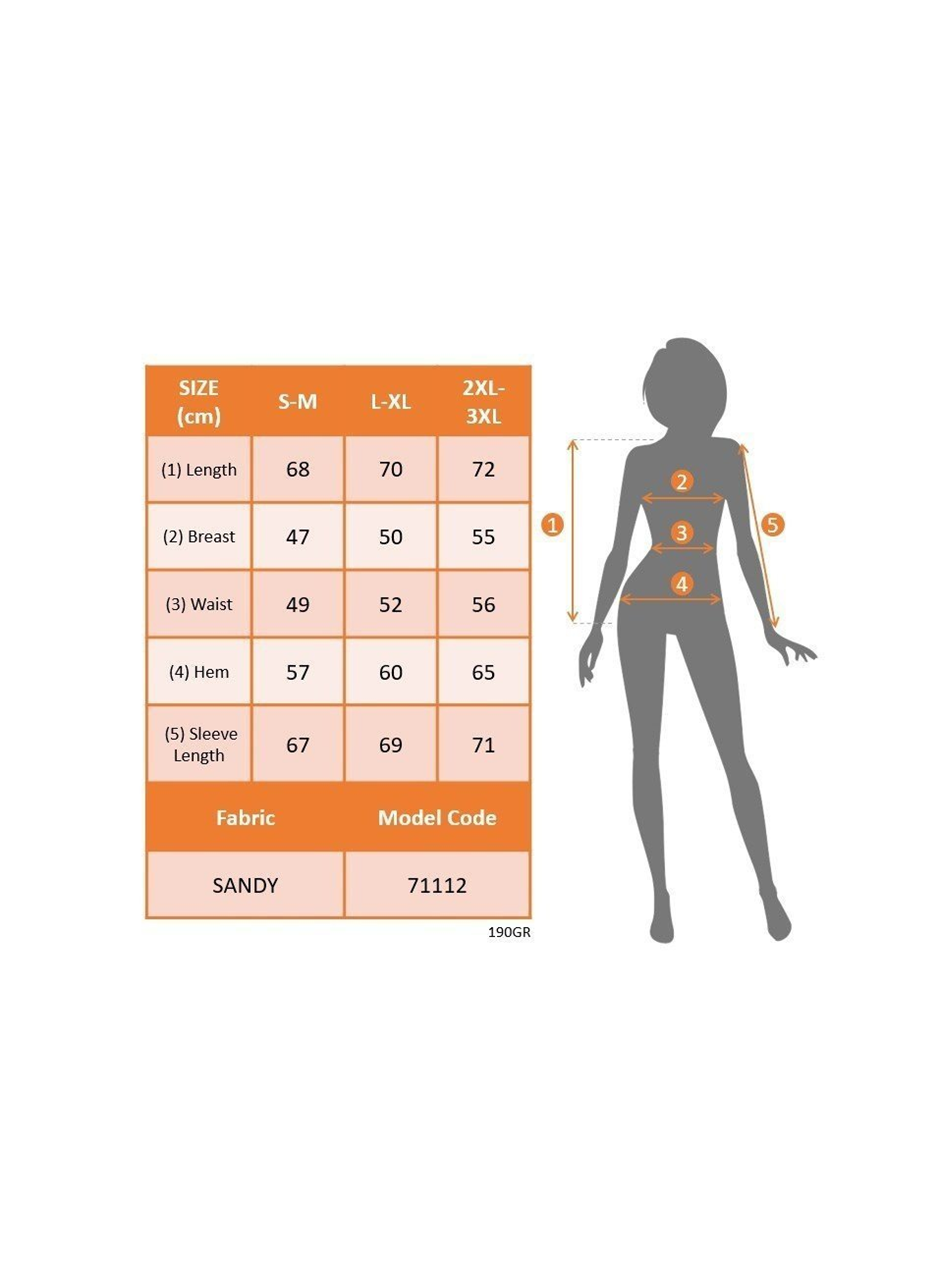 Kadın Uzun Kollu Göğüs Pencere Detay Yaka Boğazlı Kolları Tüllü Sandy Bluz