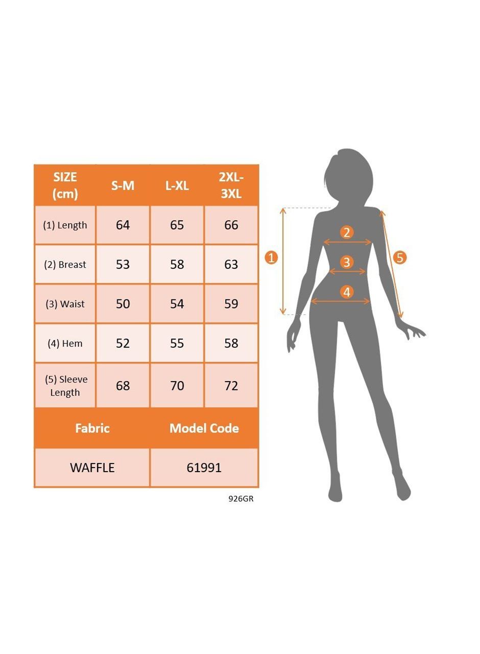 Kadın Uzun Kollu Tek Omuzdan Açık Askı Detaylı Waffle Bluz