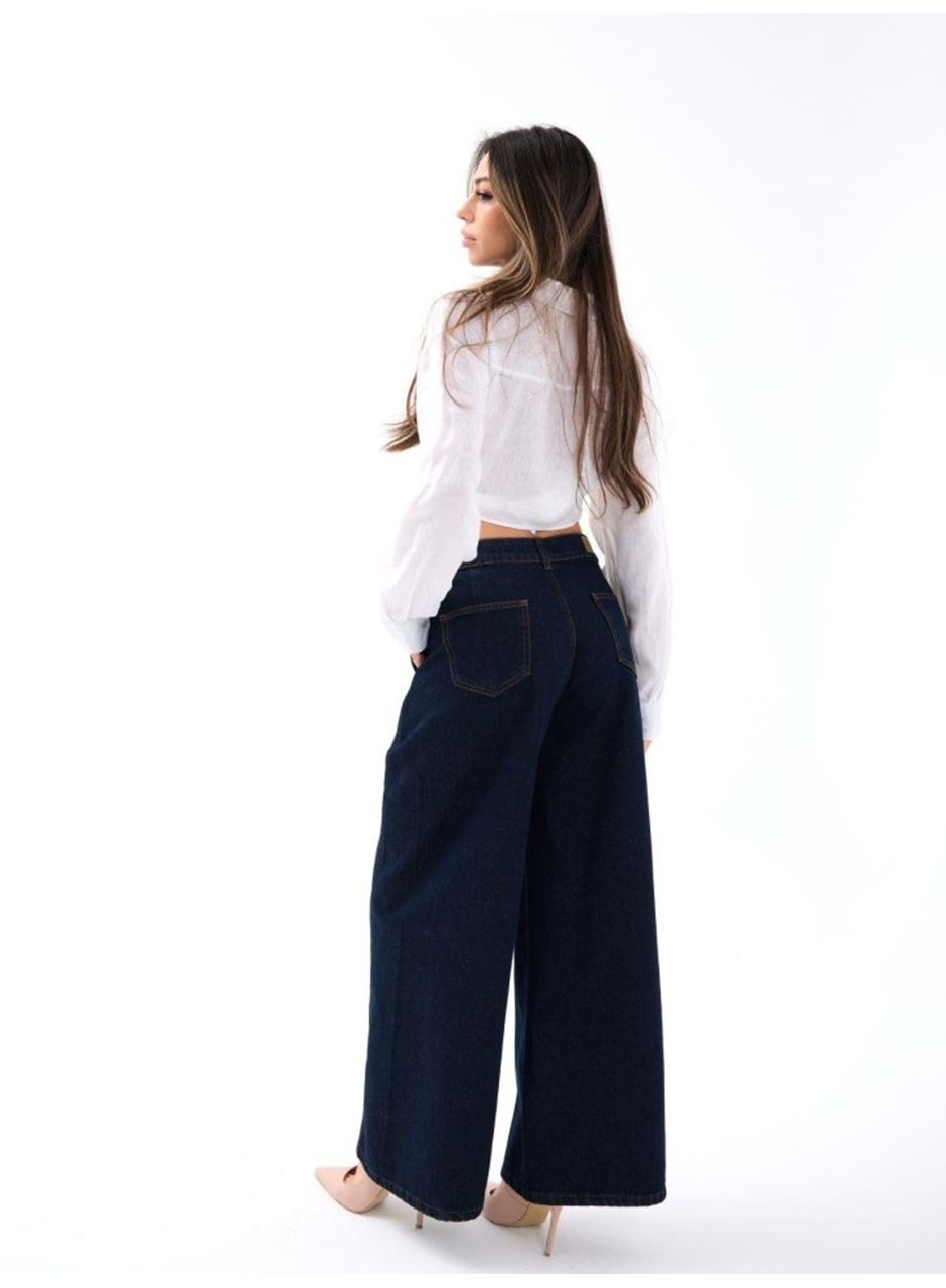 7437 KOT PANTOLON-MAVİ