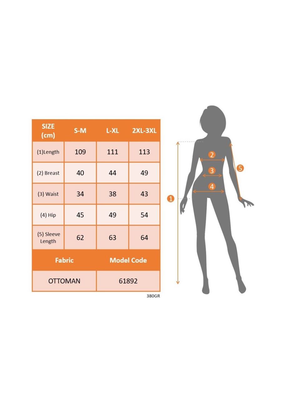 Kadın Uzun Kollu Kruvaze Yaka Yandan Toka Detaylı önden çapraz Detaylı Ottoman Elbise