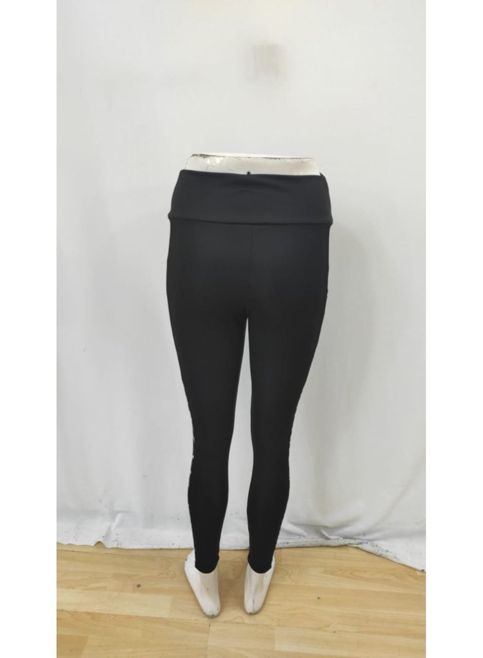 Kadın Yüksek Bel Leopar Desen Ve Cep Detaylı Dalgıç Tayt