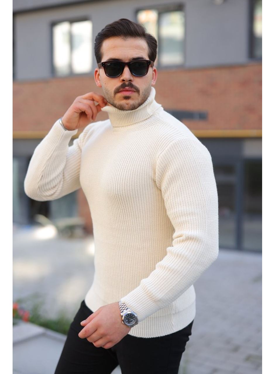 Erkek Boğazlı Örme Kazak